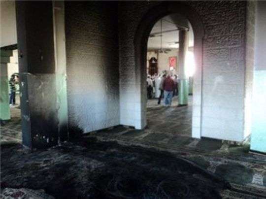 به آتش كشیدن مسجدی در شمال كرانه باختری