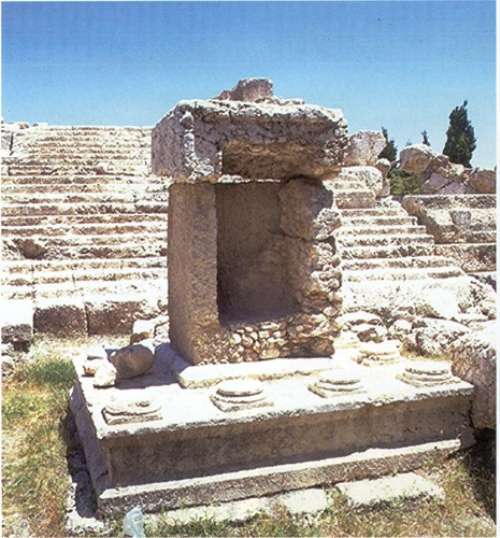 معبدي به يادگار مانده از دوران روم باستان-عين حرشه