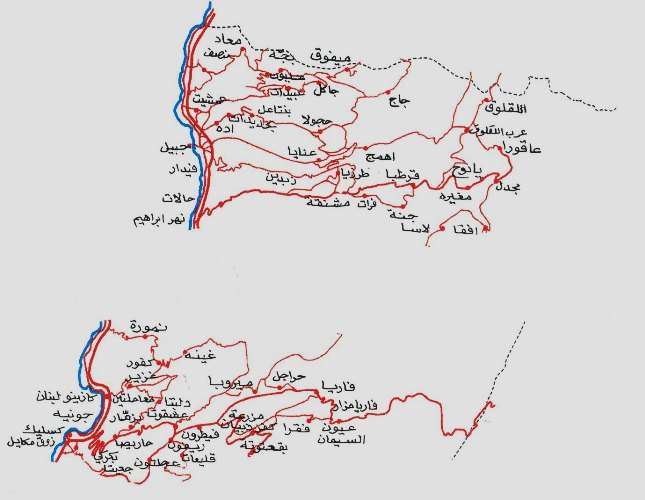 نقشه جبل لبنان-4