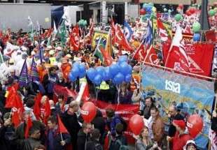تظاهرات گسترده مردم فرانسه علیه بحران اقتصادی این کشور
