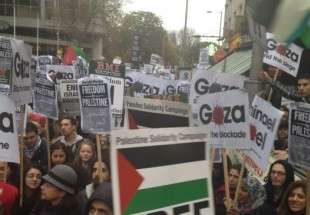 Pro-Palestine vigil held in London