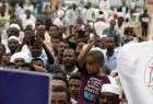 راهپيمايی مردم سودان در حمايت از غزه
