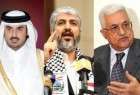 دیدار امیر قطر با خالد مشغل و محمود عباس