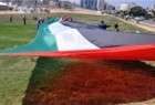 ثبت بزرگترین پرچم فلسطین در گینس