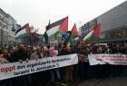 تظاهرات مردم اروپا در حمایت از مسجد الاقصی
