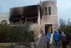 شهرک نشینان صهیونیست یک خانه فلسطینی را آتش زدند