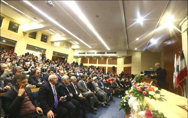 سخنرانی دکتر لاریجانی در دانشگاه دولتی بیروت