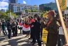 تظاهرات مردم آلمان در اعتراض به تجاوز نظامی عربستان به یمن