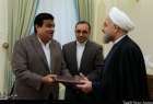 Rencontre entre le président iranien Hassan Rohani et le ministre indien du Transport  
