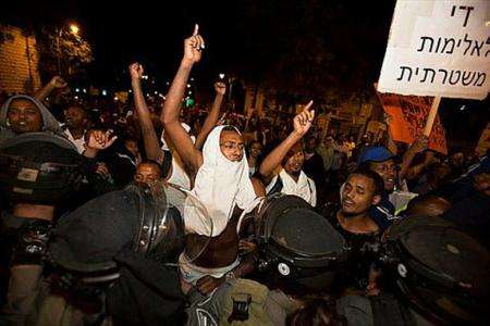 تظاهرات یهودیان اتیوپیایی تبار علیه رژیم صهیونیستی