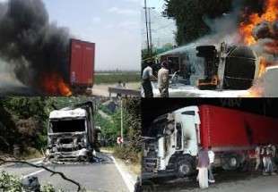 حمله به کامیون‌‌های ایرانی در ترکیه