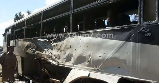 حمله تروریستی به اتوبوس پلیس مصر
