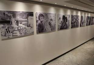 نمایشگاه آثار نقاشی کودکان و نوجوانان فلسطینی در لندن