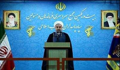 الرئیس روحاني: لن تستطیع أیة قوة کبری في العالم الیوم أن تحدد مصیر ایران
