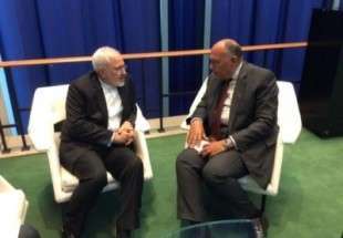 وزير الخارجية الايراني يستقبل نظيره المصري في نيويورك