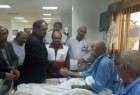 وزير الصحة الايراني يعود جرحى كارثة منى في مستشفى بمكة المكرمة