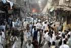 انفجار تروریستی در بازاری در پاکستان
