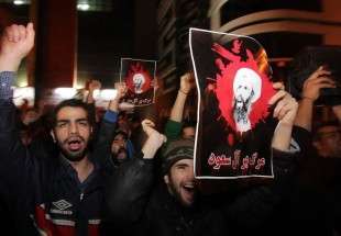 اجتماع اعتراض آمیز مقابل سفارت عربستان سعودی در تهران