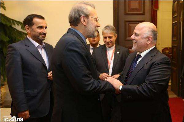 درخواست لاریجانی برای لغو روادید بین ایران و عراق / العبادی: پیگیر موضوع هستم