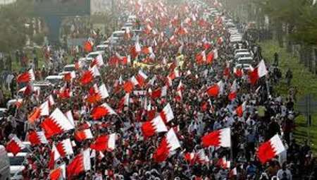 تظاهرات مردم بحرین در گرامیداشت انقلاب کشورشان و اعتراض به آل خلیفه