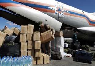 ارسال کمک های بشردوستانه روسیه به دیرالزور