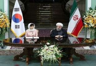 الرئيس روحاني ورئيسة جمهورية كوريا الجنوبية