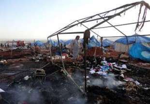 ده ها كشته و زخمی در حمله هوایی به اردوگاه آوارگان سوری