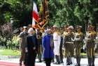 Croatian president officially welcomed in Tehran