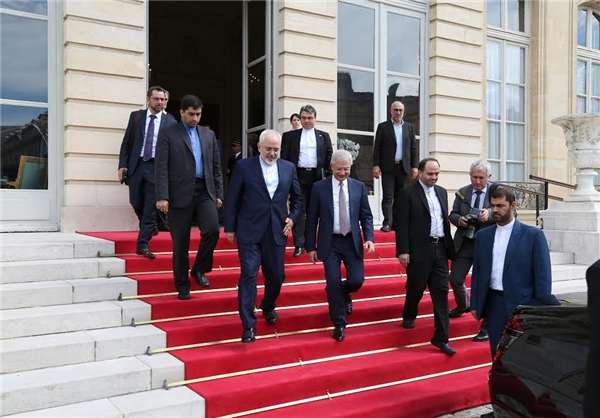 دیدار ظریف با رئیس مجلس ملی فرانسه
