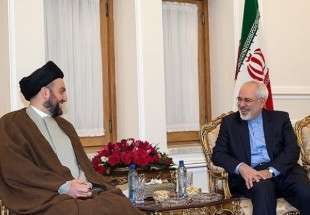 دیدار دکتر ظریف با رئیس مجلس اعلای اسلامی عراق