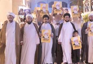 تظاهرات بحرینی‌ها در حمایت از شیخ قاسم