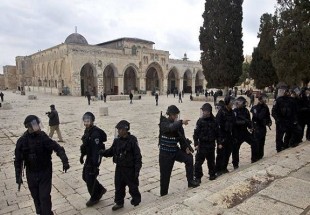 یورش مجدد صهیونیست ها به مسجد الاقصی و بازداشت فلسطینیان