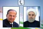 الرئيس روحاني مهنئا ميشال عون : انتخابكم سيعزز محور المقاومة
