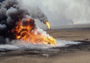 همکاری کویت با عراق در خاموش کردن آتش چاه‌های نفت موصل