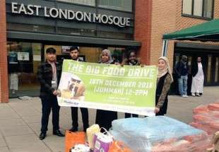 هدیه مسلمانان لندن به بی خانمان های انگلیس