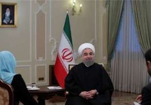 الرئيس روحاني يتحدث مع الشعب الايراني