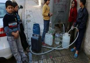 کمبود آب در دمشق جان کودکان را تهدید می‌کند