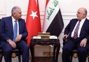 سفر نخست‌وزیر ترکیه به عراق و دیدار با حیدر العبادی