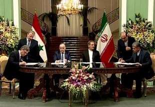 ايران و سوريا توقعان على خمس اتفاقيات للتعاون المشترك