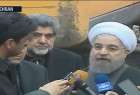 Iranian president visits  site of collapsed Plasco