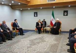 الرئيس حسن روحاني يستقبل رئيسة مجلس الشعب السوري