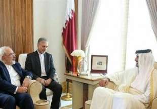 Iran FM meets with Qatari emir