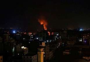 حمله جنگنده های رژیم صهیونیستی به مناطقی از غزه