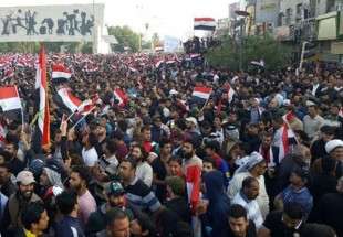 تظاهرات هواداران صدر در بغداد