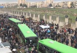 خروج سومین سری از افراد مسلح از محله الوعر حمص