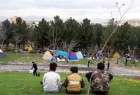 Iranians celebrating Sizdah Bedar by going outdoors