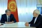 ظريف يلتقي الرئيس القرغيزي في بيشكك