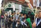 متظاهرون يهتفون في لندن: اسرائيل كيان إرهابي