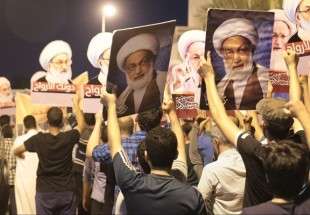 ادامه تحصن مردم بحرین در اعتراض به محاکمه شیخ عیسی قاسم