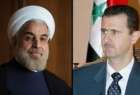 الرئيس الاسد يعزي الرئيس روحاني بضحايا حادث منجم كلستان